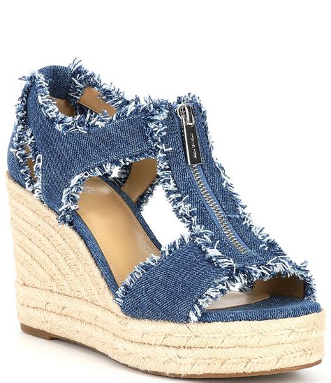 michael kors wedge espadrille|michael kors denim wedge sandals.